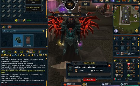 Level 99 Smithing - Runescape