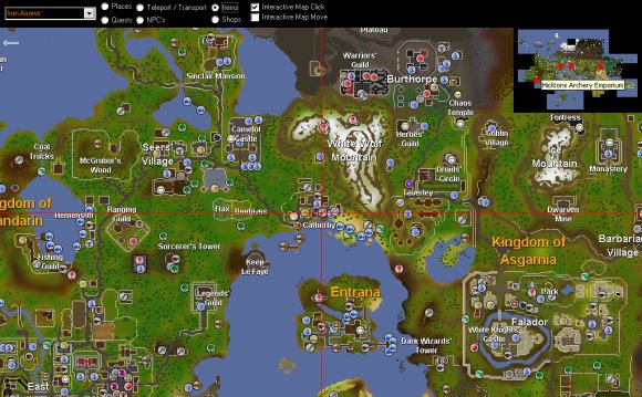 Old runescape map - Images
