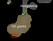 Edgeville Dungeon hill giant resource dungeon location
