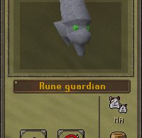 Rune Guardian summoning menu