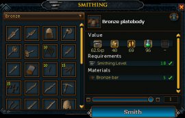 Smithing Options