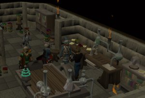 Talk to Apprentice Clerval to begin the quest