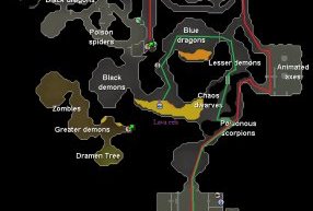 Taverley dungeon map