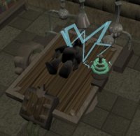 The guardian being zapped to life!