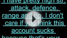 Free Runescape Account Level 95 with High Strength, Attack