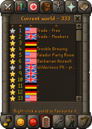 World Switcher interface